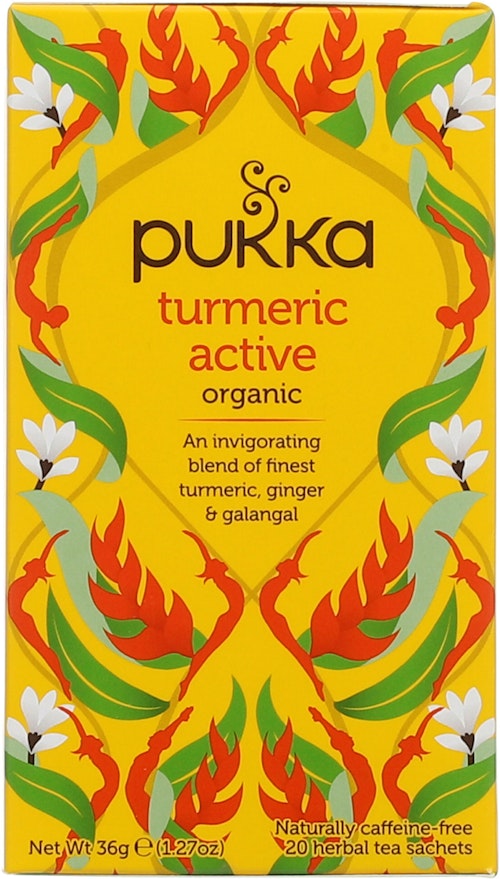 Bilde: © Pukka / Kolonial.no Pukka Turmeric Active 20 stk