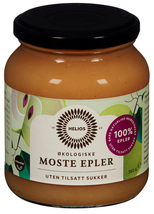 Bilde: © Helios / Kolonial.no Helios Eplemos Økologisk, 360 g