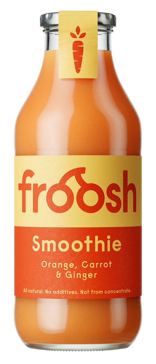 Bilde: © Froosh / Oda Froosh Smoothie Appelsin, Gulrot & Ingefær 750 ml