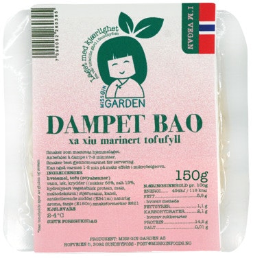 Vegansk Dampet Bao Bolle Fylt Med Tofu Norskprodusert
