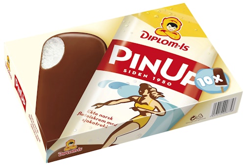 Bilde: © Diplom-Is / Kolonial.no Diplom-Is Pin Up Is 10 stk, 670 ml