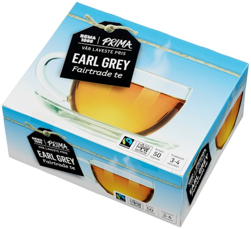 Bilde: © REMA 1000 / Kolonial.no REMA 1000 Earl Grey Te 50 poser, 50 stk