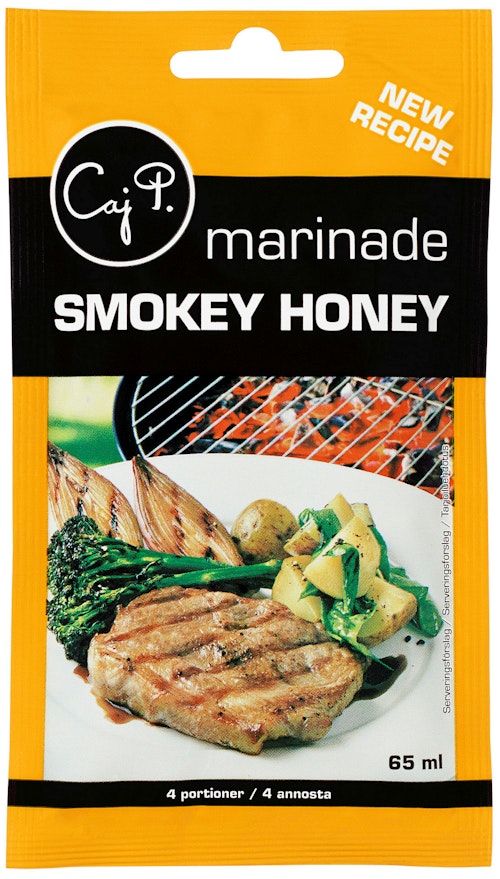 Bilde: © Caj P / Kolonial.no Caj P Marinade Smokey Honey 65 ml