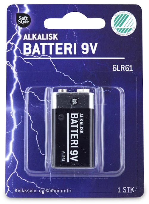 Soft Style Batteri 9V Alkaliske