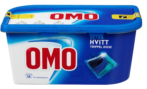 Bilde: © OMO / Kolonial.no OMO Omo Ultra Trippel Dose 16 vask