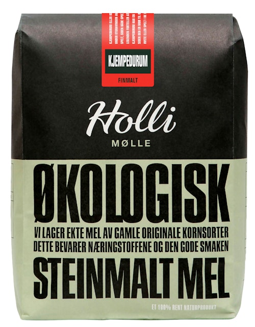 Bilde: © Holli Mølle / Oda Holli Mølle Økologisk Kjempedurum Finmalt