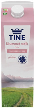 Bilde: © Tine / Oda Tine TineMelk Skummet 0,1%, 1 l