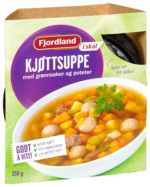 Bilde: © Fjordland / Kolonial.no Fjordland Kjøttsuppe 350 g
