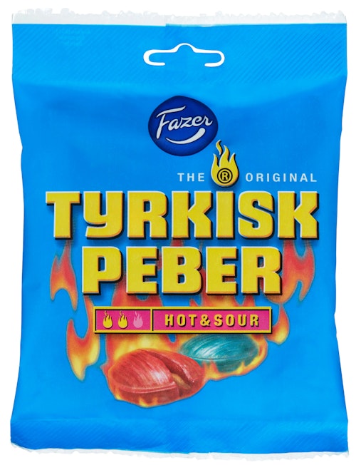 Bilde: © Fazer / Kolonial.no Fazer Tyrkisk Peber Hot & Sour 120 g