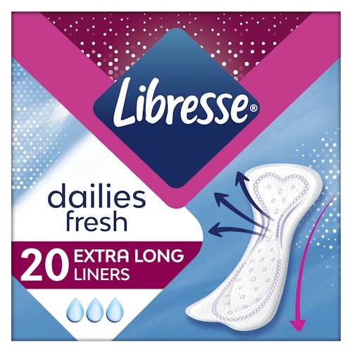 Bilde: © Libresse / Kolonial.no Libresse Libresse Truseinnlegg X-tra Long 20 stk