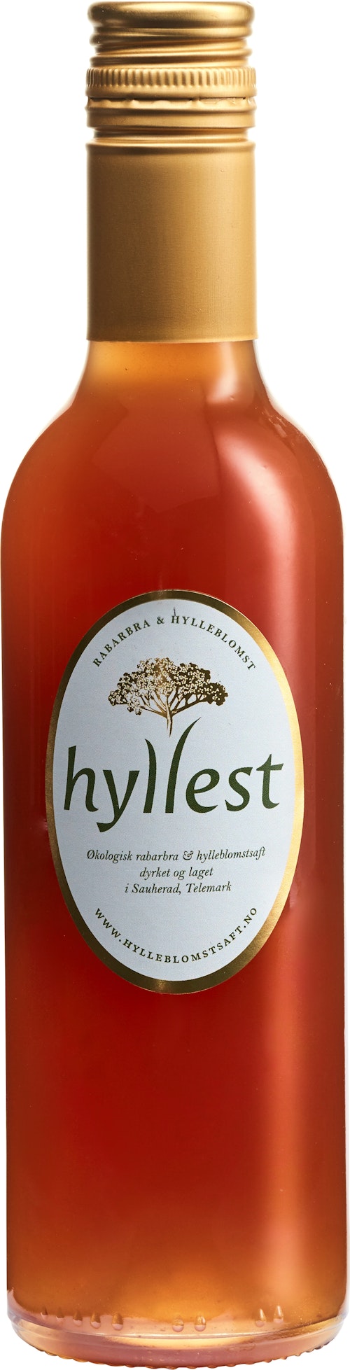 Bilde: © Hyllest / Oda Hyllest Økologisk Rabarbra og Hylleblomstsaft 375 ml