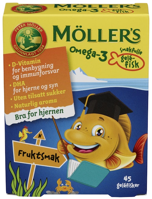 Bilde: © Möller's / Kolonial.no Möller's Omega-3 Fisk 45 stk