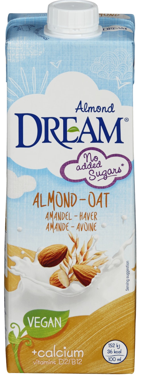 Bilde: © Dream / Kolonial.no Dream Mandel & Havredrikk Med Kalsium, 1 l