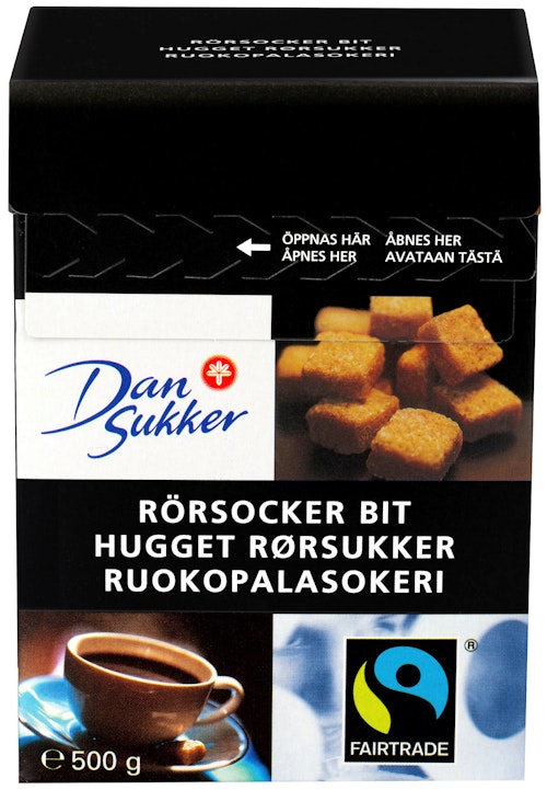 Bilde: © Dansukker / Oda Dansukker Råsukkerbit 500 g
