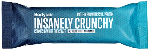 Bilde: © Bodylab / Kolonial.no Bodylab Protein Bar Cookies & White Chocolate, 65 g