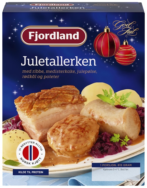 Bilde: © Fjordland / Kolonial.no Fjordland Juletallerken 630 g