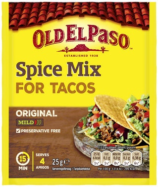 Bilde: © Old El Paso / Oda Old El Paso Taco Spice Mix 25 g
