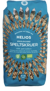 Bilde: © Helios / Oda Helios Speltskruer Fullkorn Økologisk, 500 g