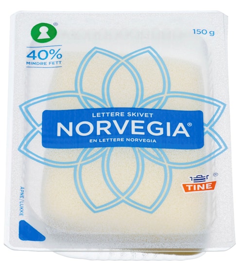 Bilde: © Tine / Kolonial.no Tine Norvegia Lettere i Skiver 150 g