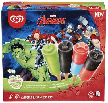 Bilde: © Heartbrand / Oda Heartbrand Disney Avengers Hero Ispinne 8 stk, 480 ml