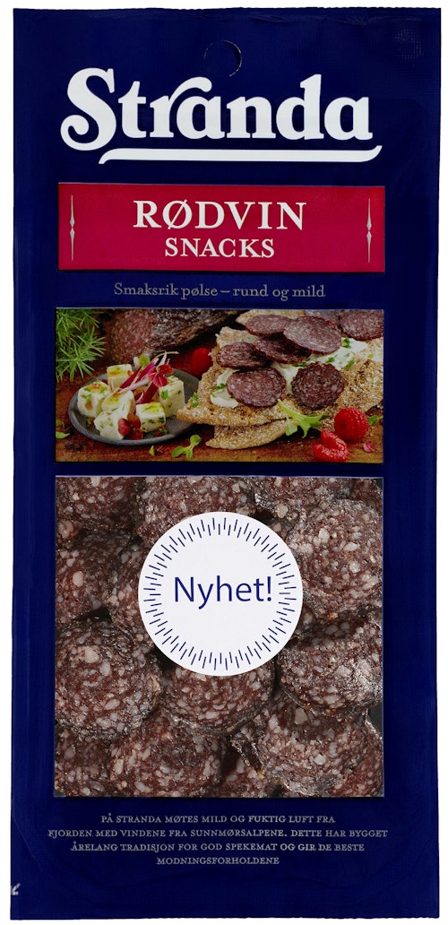 Bilde: © Stranda / Kolonial.no Stranda Stranda Rødvin Snacks 100 g