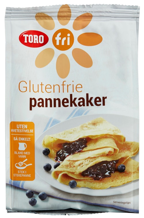 Bilde: © Toro / Kolonial.no Toro Toro Pannekaker Glutenfri, 187 g