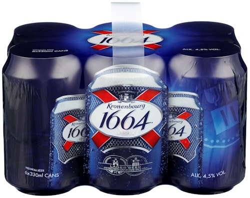 Bilde: © Kronenbourg / Kolonial.no Kronenbourg Kronenbourgh 1664 Lager 6 x 0,33l, 1,98 l