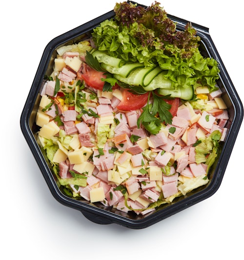 Bilde: © Strøm-Larsen / Oda Strøm-Larsen Salat med Ost Og skinke 1 stk