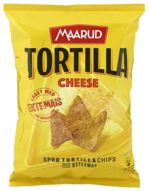 Bilde: © Maarud / Oda Maarud Tortillachips Ost, 185 g