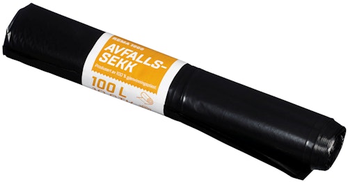 Bilde: © REMA 1000 / Kolonial.no REMA 1000 Avfallssekk 100L Sort, 10 stk
