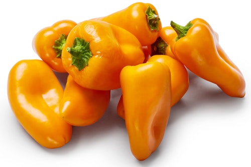 Gul/Orange mini Paprika, ekstra søte Norge, 150 g