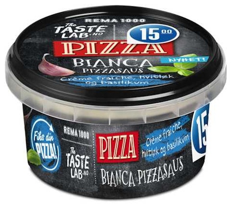 Bilde: © REMA 1000 / Kolonial.no REMA 1000 Pizzasaus Bianca 180 g
