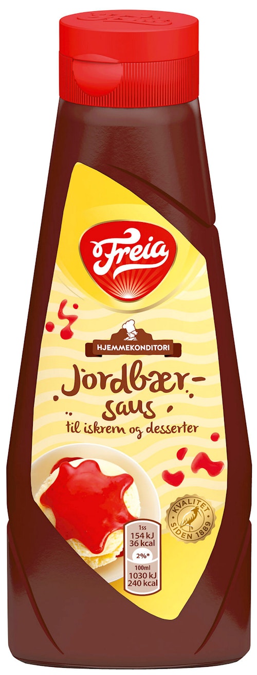 Bilde: © Freia / Kolonial.no Freia Jordbærtopping 335 g