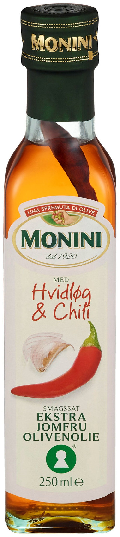 Bilde: © Monini / Oda Monini Olivenolje Hvitløk & Chili, 250 ml
