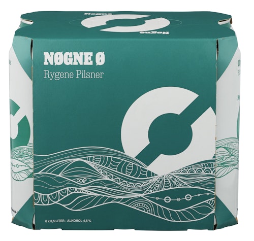 Bilde: © Nøgne Ø / Oda Nøgne Ø Nøgne Ø Rygene Pils 6 x 0,5l, 3 l
