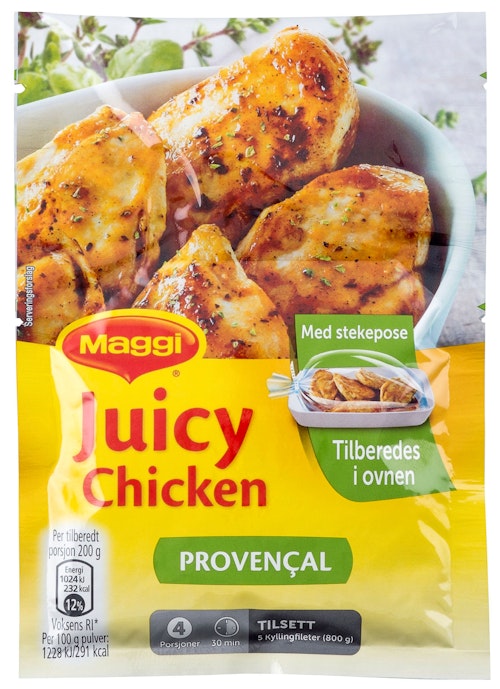 Bilde: © Maggi / Kolonial.no Maggi Juicy Chicken Provencale 34 g