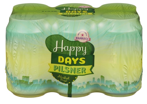 Bilde: © Klokk & Co / Oda Klokk & Co Happy Days Alkoholfri Pils 6 x 0,33l