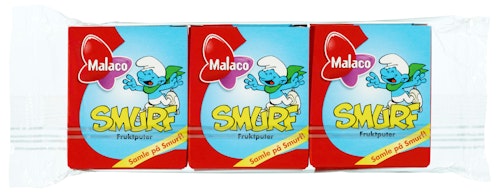 Bilde: © Malaco / Kolonial.no Malaco Smurf Fruktpastiller 3 stk