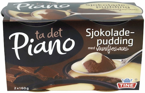 Bilde: © Tine / Kolonial.no Tine Piano Sjokoladepudding 2x160, 320 g