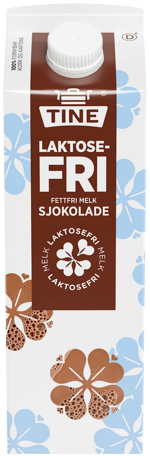 Bilde: © Tine / Oda Tine TINE Laktosefri Sjokomelk Fettfri, 1 l