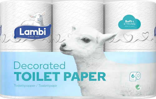 Bilde: © Lambi / Kolonial.no Lambi Toalettpapir 6 stk