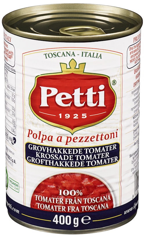 Bilde: © Petti / Oda Petti Grovhakkede Tomater 400 g