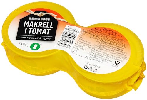Bilde: © REMA 1000 / Oda REMA 1000 Makrell I Tomat 2x110g