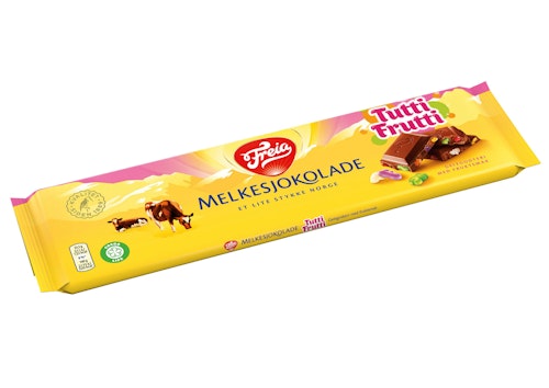 Bilde: © Freia / Kolonial.no Freia Melkesjokolade Tutti Frutti 190 g