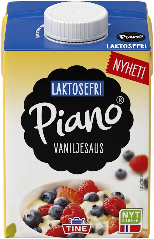 Bilde: © Tine / Oda Tine Piano Vaniljesaus Laktosefri, 0,5 l