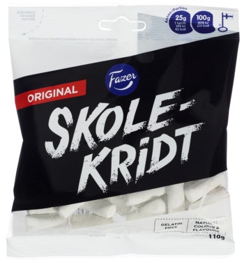 Bilde: © Fazer / Oda Fazer Skolekridt 110 g