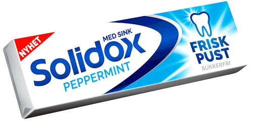 Bilde: © Solidox / Kolonial.no Solidox Tyggis Frisk Pust 10 stk, 14 g