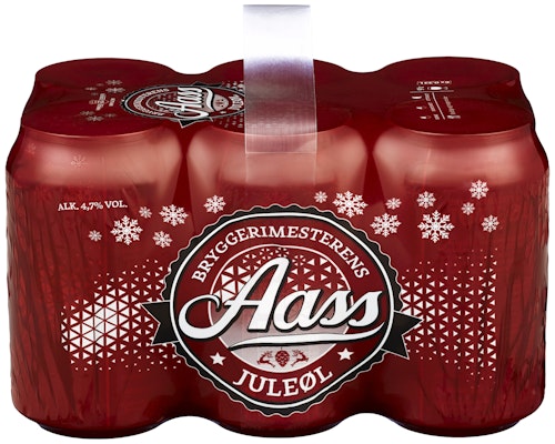 Bilde: © Aass Bryggeri / Kolonial.no Aass Bryggeri Aass Bryggerimesterens Juleøl 6 x 0,33l, 1,98 l
