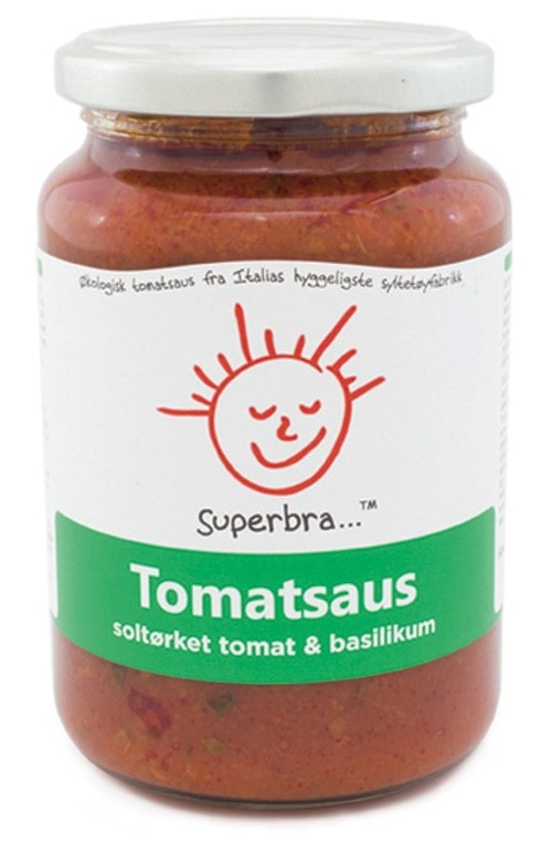 Bilde: © Superbra / Oda Superbra Tomatsaus Soltørket tomat og basilikum