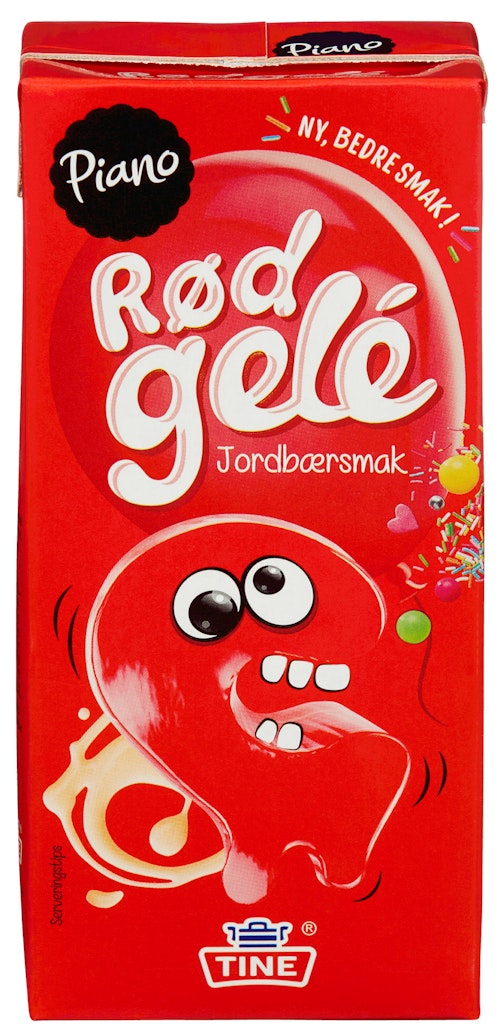 Bilde: © Tine / Kolonial.no Tine Piano Jordbærgelé 1 l